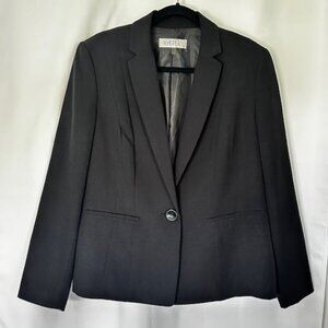 Kasper Women's Black Classic One Button Career Blazer Size 14